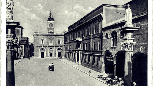 Maria Cellini, Piazza del Popolo già Piazza Vittorio Emanuele, 1920 (copyright Biblioteca Classense)